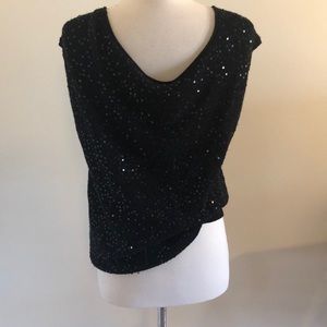 Alice + Olivia | Black Sequin Top